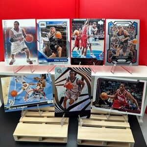 Allen Iverson lot of 7 (Georgetown, 76ers, Nuggets)